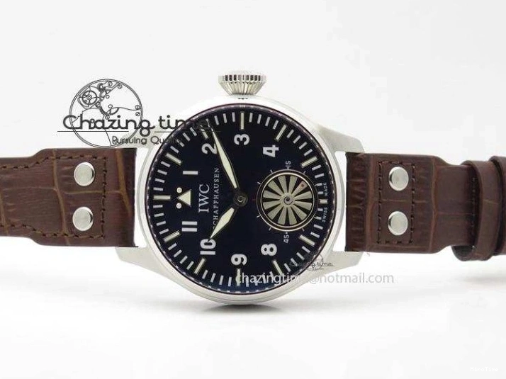 MIROTIME 0423 Reliable Big Pilot “Markus Buhler” IW5003 Turbine V6F Best Edition Blue Dial On Leather Strap A 7324
